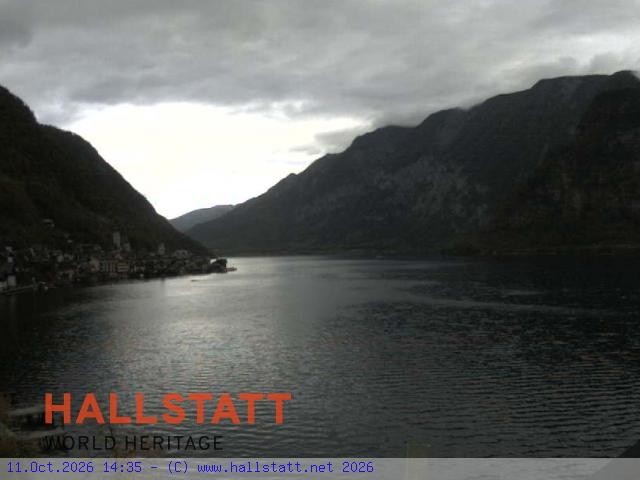 Archiv Foto Webcam Blick auf Hallstatt und den Hallstättersee
