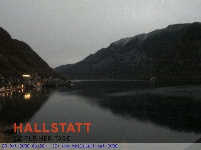 Archiv Foto Webcam Blick auf Hallstatt und den Hallstättersee