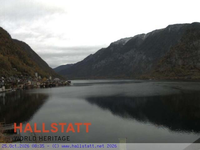 Archiv Foto Webcam Blick auf Hallstatt und den Hallstättersee