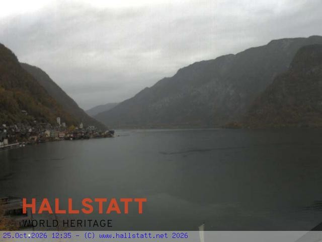 Archiv Foto Webcam Blick auf Hallstatt und den Hallstättersee