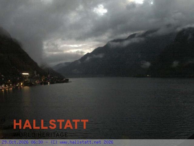 Archiv Foto Webcam Blick auf Hallstatt und den Hallstättersee