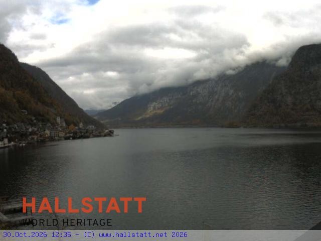 Archiv Foto Webcam Blick auf Hallstatt und den Hallstättersee