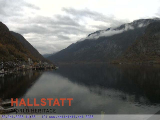 Archiv Foto Webcam Blick auf Hallstatt und den Hallstättersee