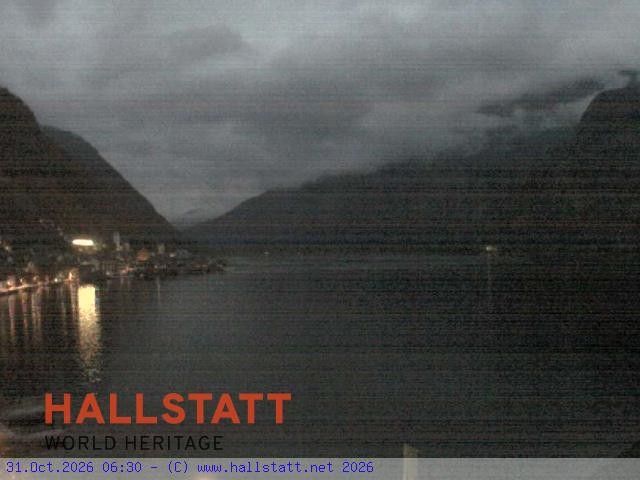 Archiv Foto Webcam Blick auf Hallstatt und den Hallstättersee