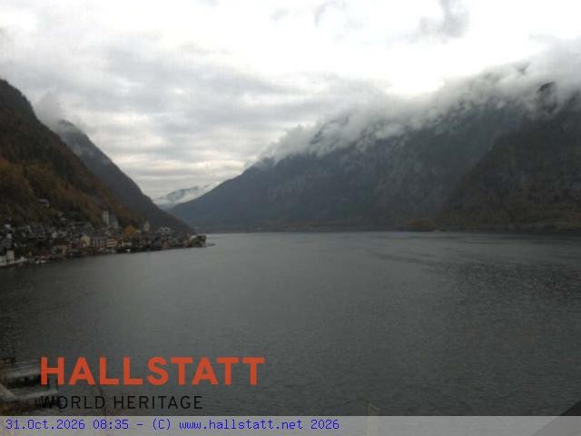 Archiv Foto Webcam Blick auf Hallstatt und den Hallstättersee