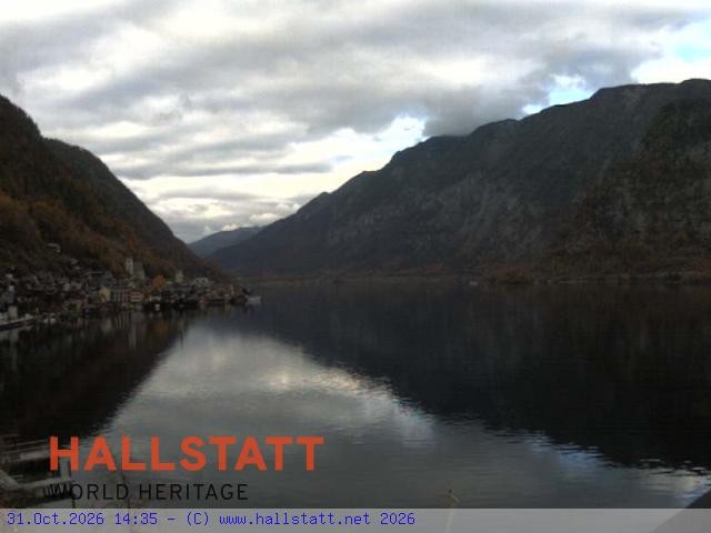 Archiv Foto Webcam Blick auf Hallstatt und den Hallstättersee