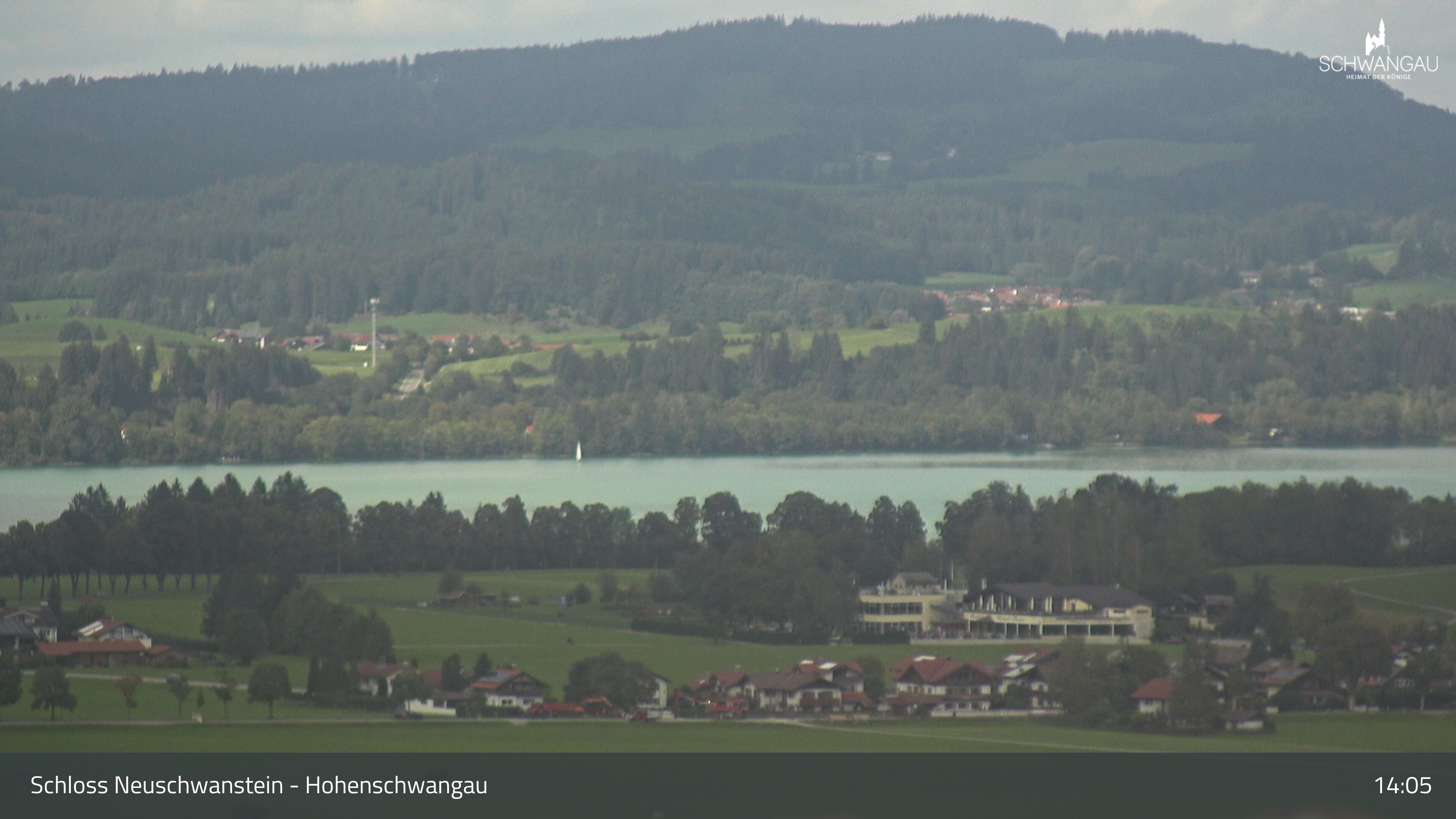 Archiv Foto Webcam Forggensee, Südufer und Schwangau