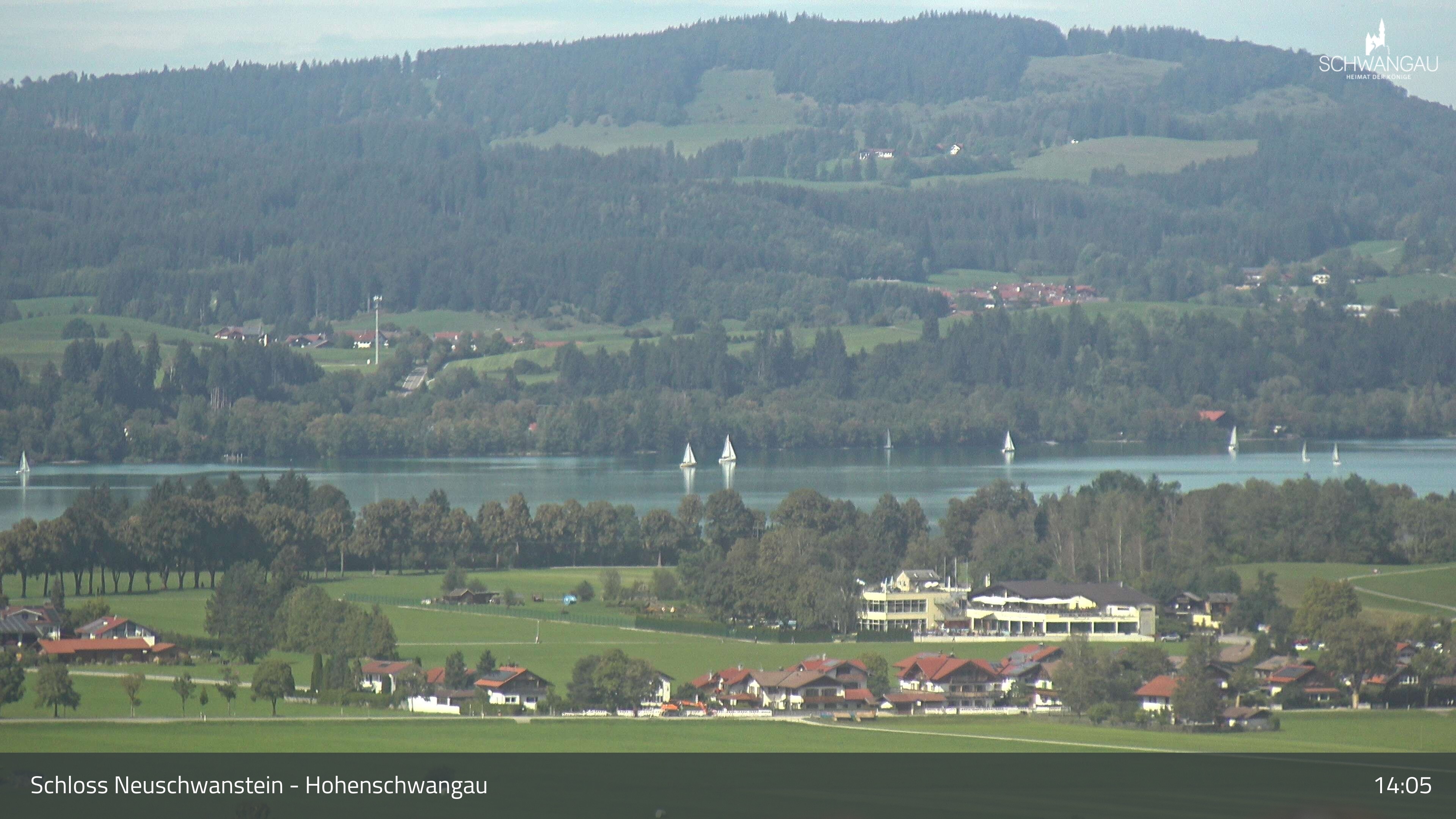 Archiv Foto Webcam Forggensee, Südufer und Schwangau