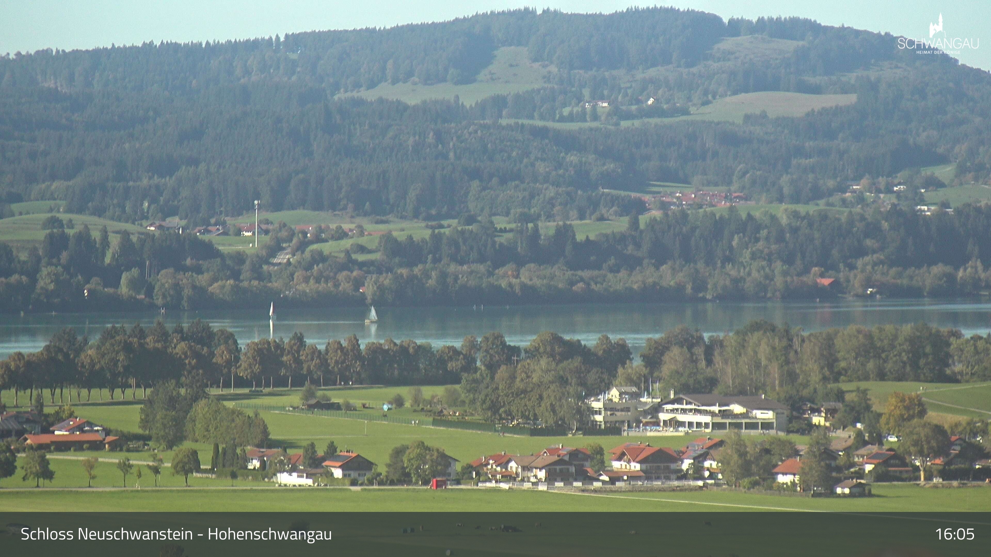 Archiv Foto Webcam Forggensee, Südufer und Schwangau