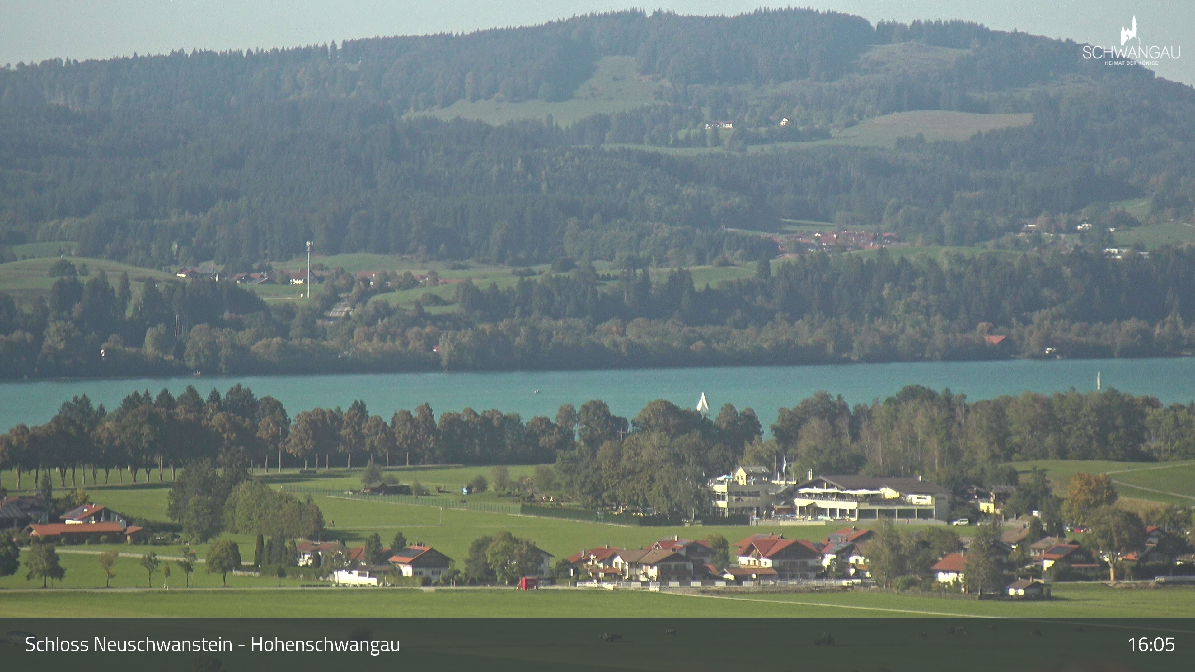 Archiv Foto Webcam Forggensee, Südufer und Schwangau