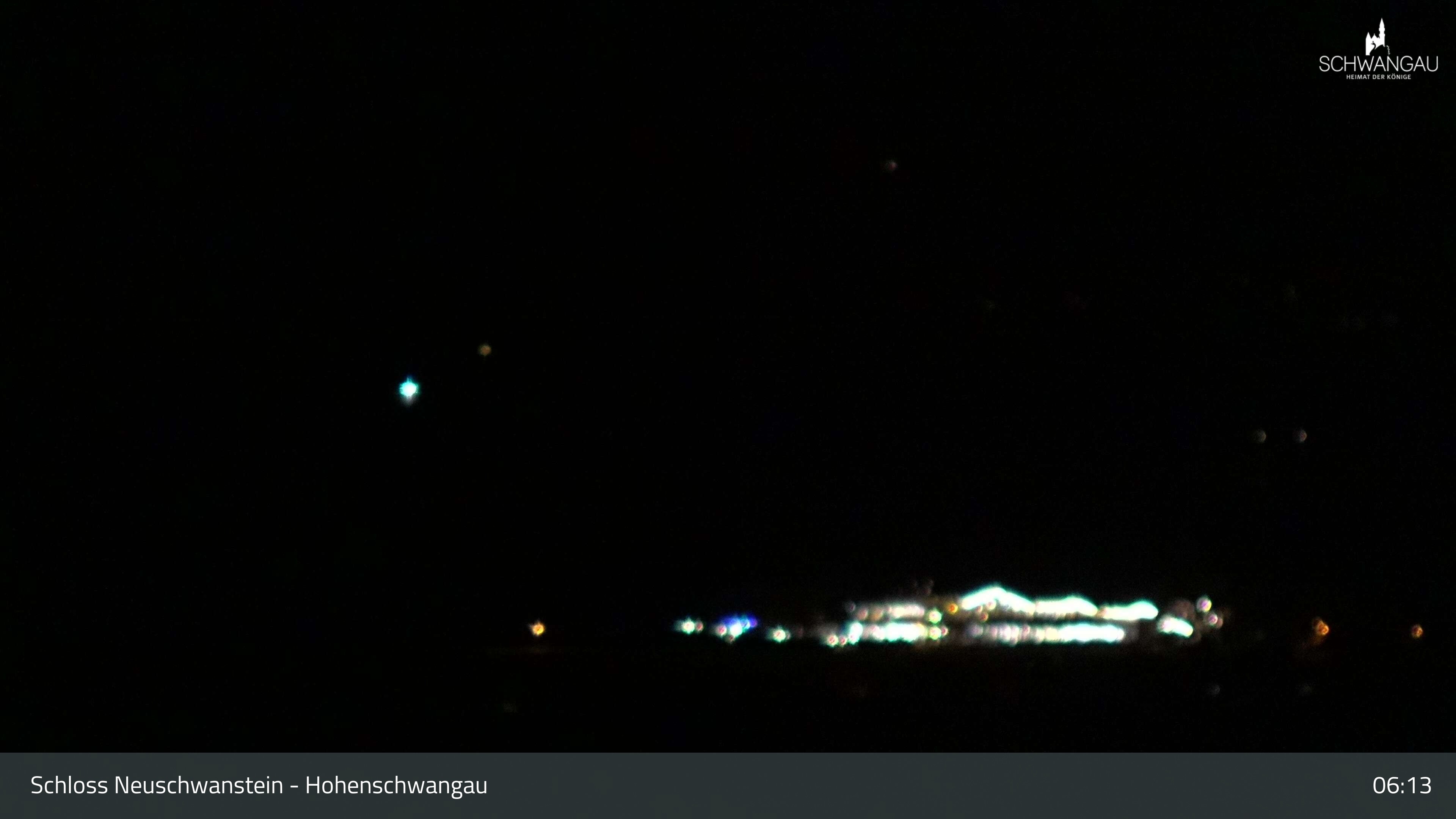 Archived image Webcam Lake Forggen, south bank and village Schwangau