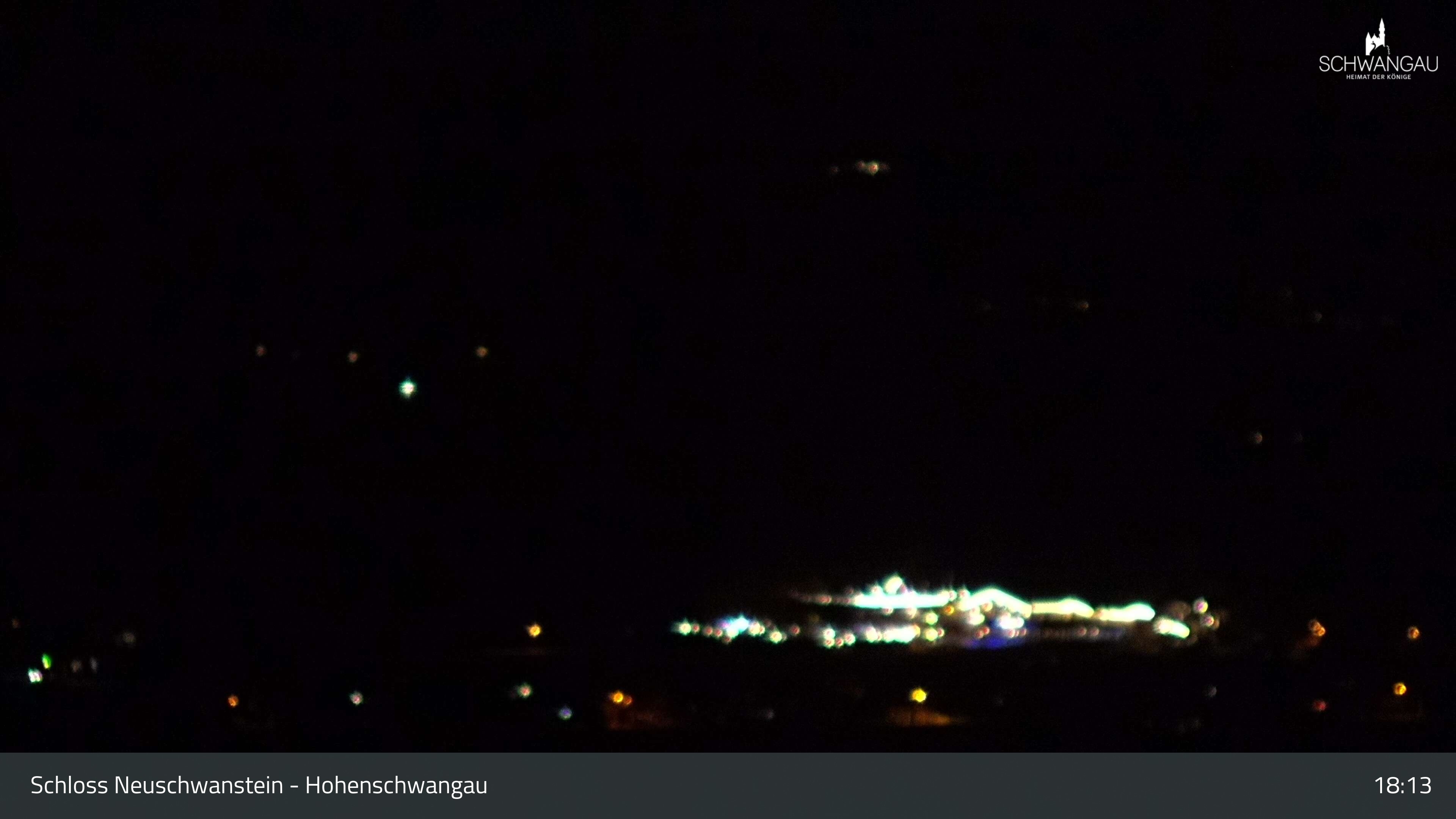 Archived image Webcam Lake Forggen, south bank and village Schwangau