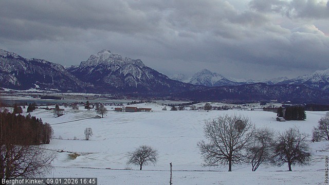 Archiv Foto Webcam Forggensee - Blick vom Berghof Kinker