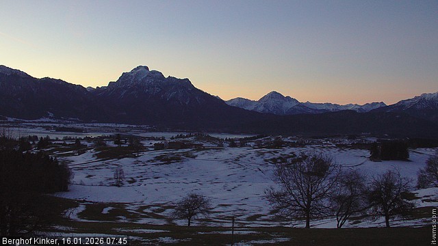 Archiv Foto Webcam Forggensee - Blick vom Berghof Kinker
