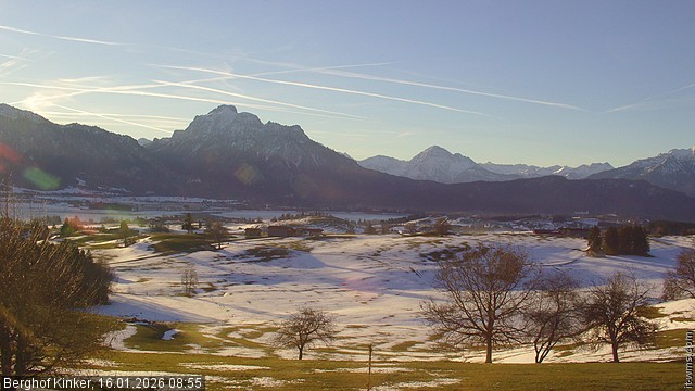 Archiv Foto Webcam Forggensee - Blick vom Berghof Kinker
