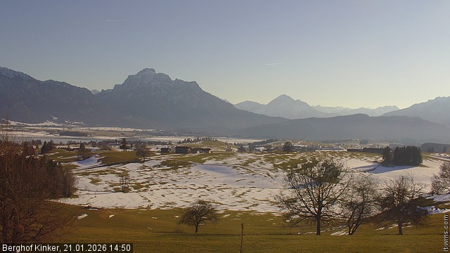 Archiv Foto Webcam Forggensee - Blick vom Berghof Kinker