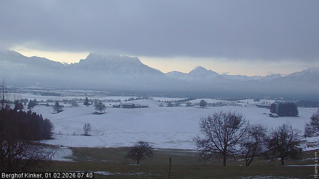 Archiv Foto Webcam Forggensee - Blick vom Berghof Kinker