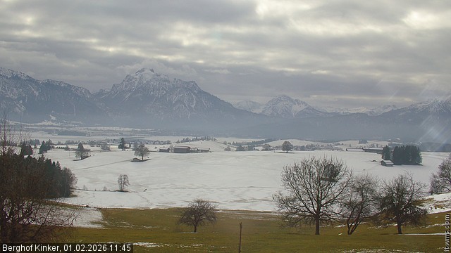 Archiv Foto Webcam Forggensee - Blick vom Berghof Kinker