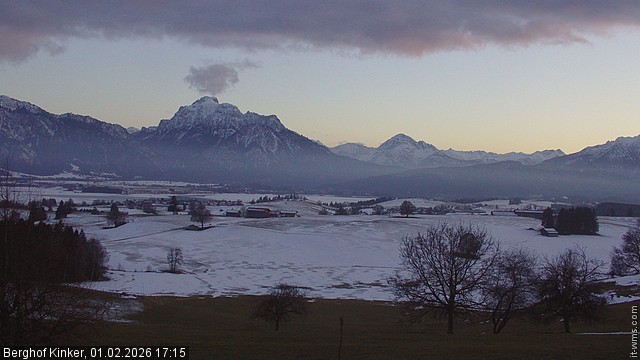 Archiv Foto Webcam Forggensee - Blick vom Berghof Kinker