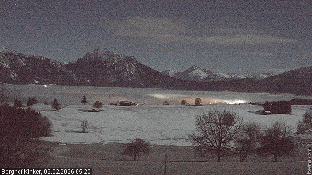 Archiv Foto Webcam Forggensee - Blick vom Berghof Kinker