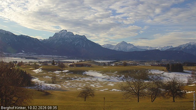 Archiv Foto Webcam Forggensee - Blick vom Berghof Kinker
