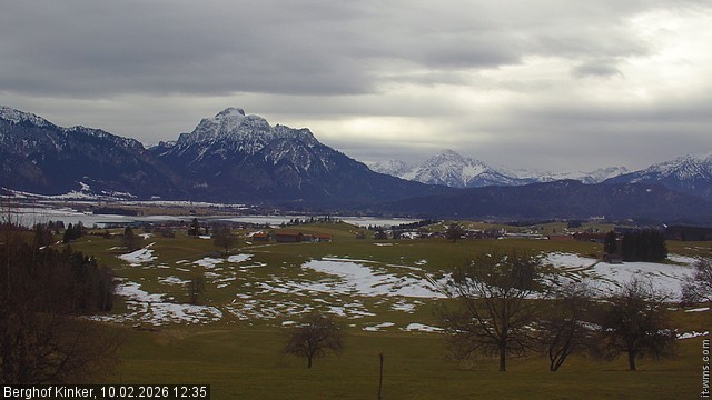Archiv Foto Webcam Forggensee - Blick vom Berghof Kinker