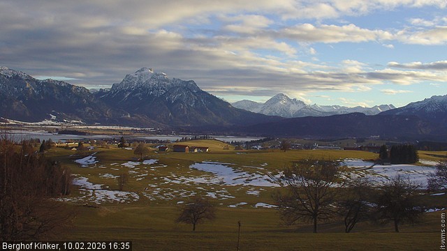 Archiv Foto Webcam Forggensee - Blick vom Berghof Kinker