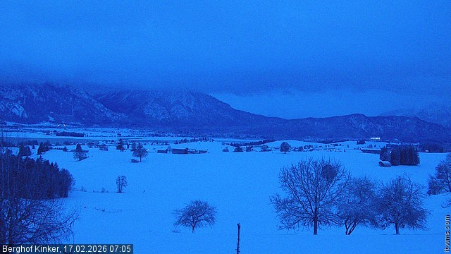 Archiv Foto Webcam Forggensee - Blick vom Berghof Kinker