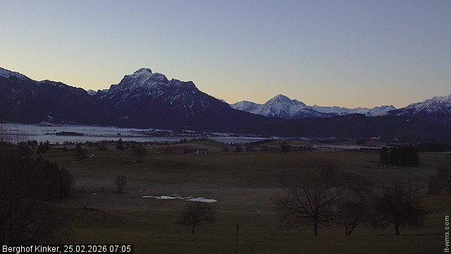 Archiv Foto Webcam Forggensee - Blick vom Berghof Kinker