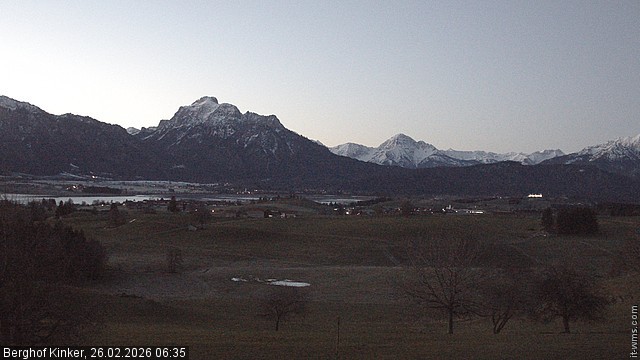 Archiv Foto Webcam Forggensee - Blick vom Berghof Kinker