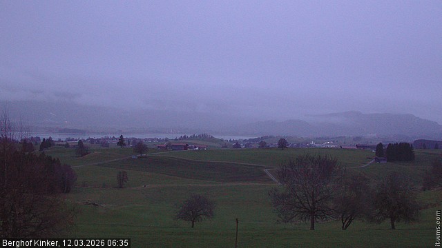 Archiv Foto Webcam Forggensee - Blick vom Berghof Kinker