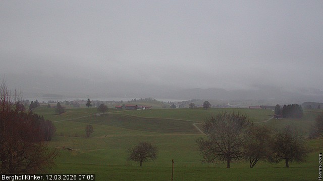 Archiv Foto Webcam Forggensee - Blick vom Berghof Kinker