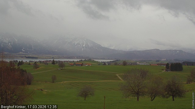 Archiv Foto Webcam Forggensee - Blick vom Berghof Kinker