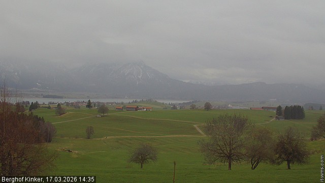 Archiv Foto Webcam Forggensee - Blick vom Berghof Kinker