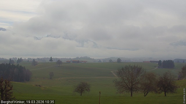 Archiv Foto Webcam Forggensee - Blick vom Berghof Kinker