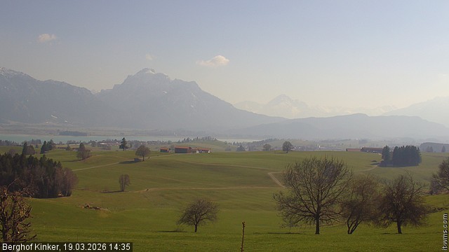 Archiv Foto Webcam Forggensee - Blick vom Berghof Kinker