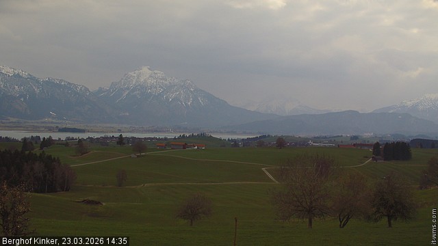 Archiv Foto Webcam Forggensee - Blick vom Berghof Kinker