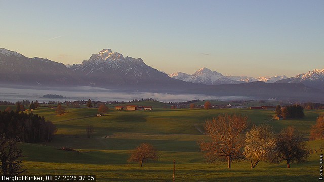 Archived image Webcam Lake Forggen - View from vacation home Kinker