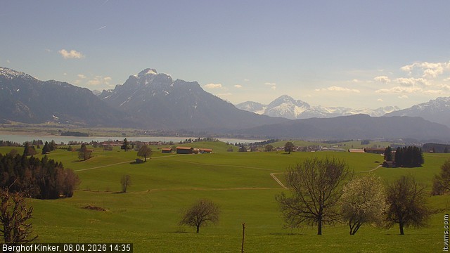 Archived image Webcam Lake Forggen - View from vacation home Kinker
