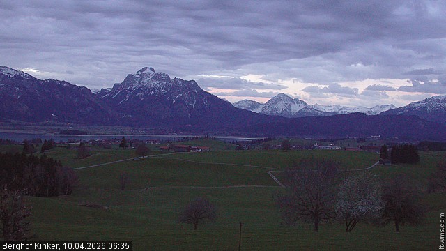 Archiv Foto Webcam Forggensee - Blick vom Berghof Kinker