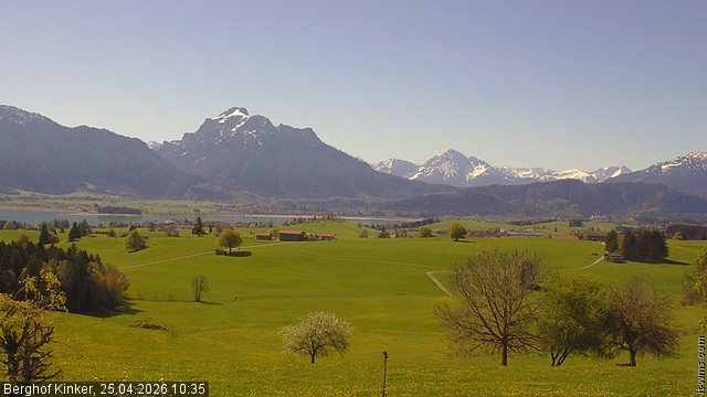 Archived image Webcam Lake Forggen - View from vacation home Kinker