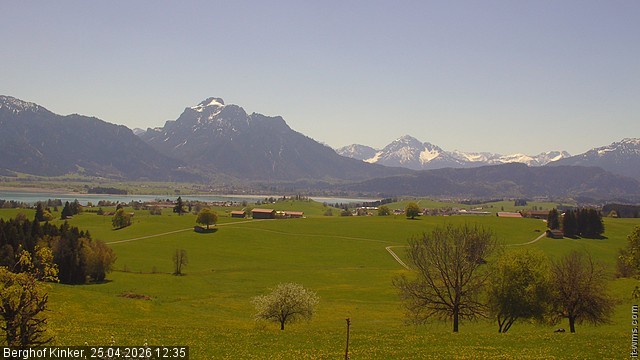 Archived image Webcam Lake Forggen - View from vacation home Kinker