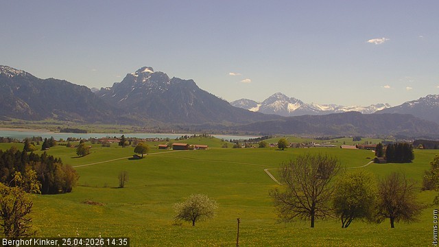 Archived image Webcam Lake Forggen - View from vacation home Kinker
