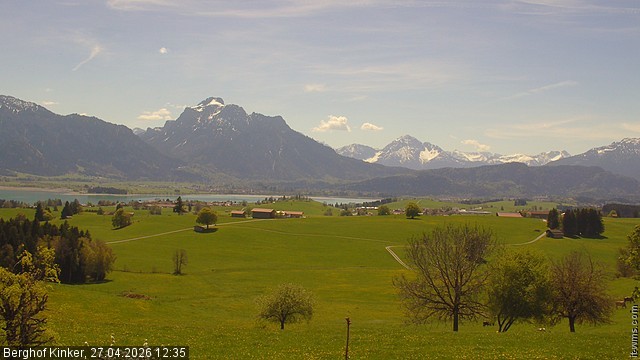 Archived image Webcam Lake Forggen - View from vacation home Kinker