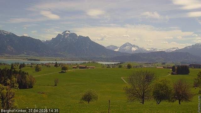 Archived image Webcam Lake Forggen - View from vacation home Kinker