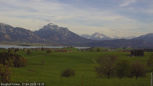 Archived image Webcam Lake Forggen - View from vacation home Kinker