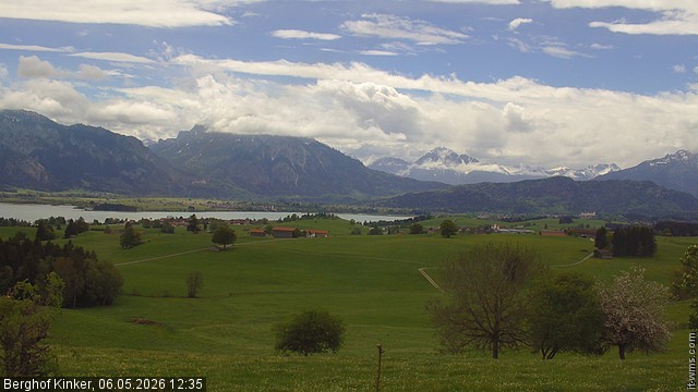 Archived image Webcam Lake Forggen - View from vacation home Kinker