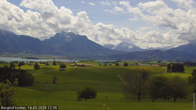 Archiv Foto Webcam Forggensee - Blick vom Berghof Kinker