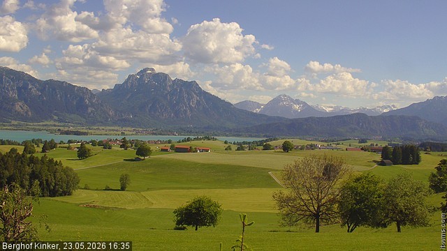 Archiv Foto Webcam Forggensee - Blick vom Berghof Kinker