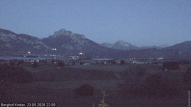 Archiv Foto Webcam Forggensee - Blick vom Berghof Kinker